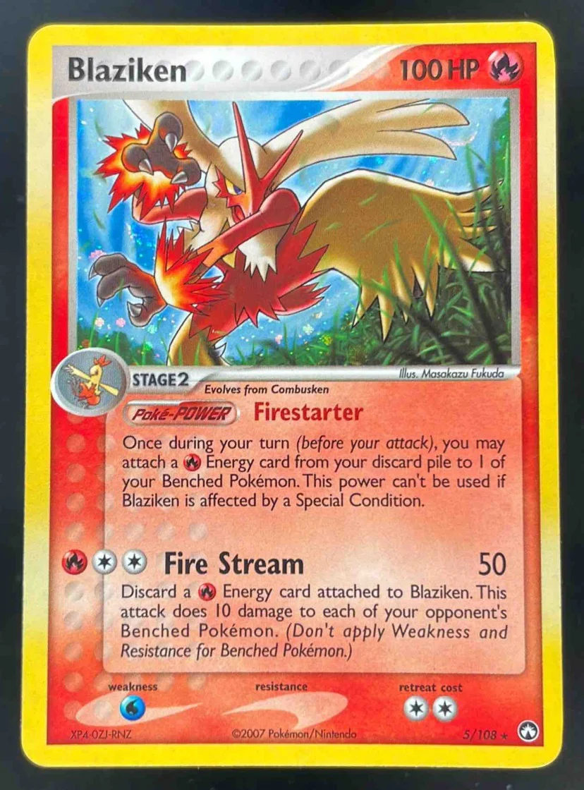 2007 Pokemon EX Power Keepers #5/108 Blaziken Holo