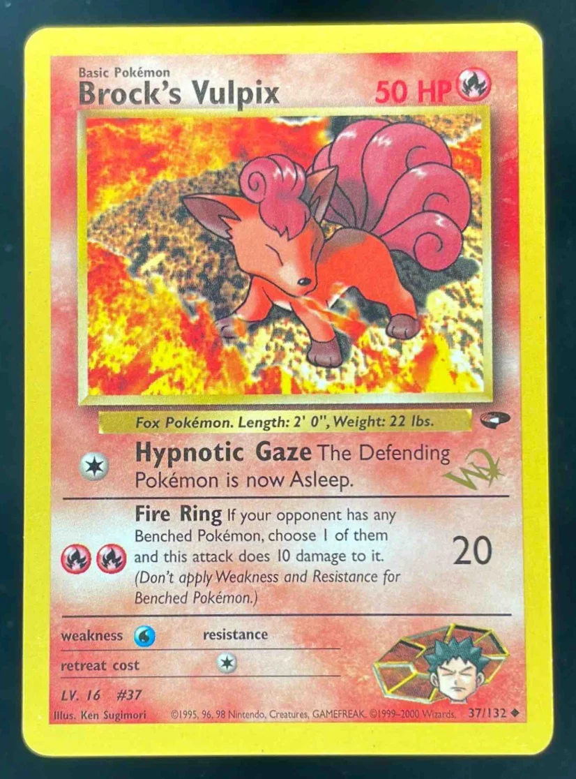 1999 Pokemon W Promos #37/132 Brock's Vulpix