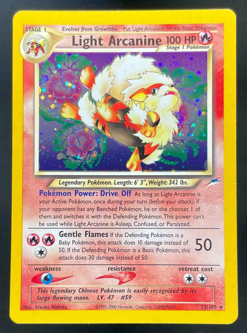 2002 Pokemon Neo Destiny #12/105 Light Arcanine Holo