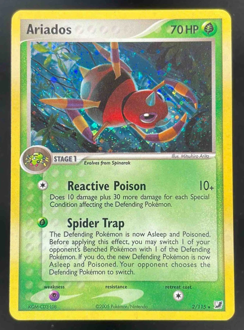 2005 Pokemon EX Unseen Forces #2/115 Ariados Holo
