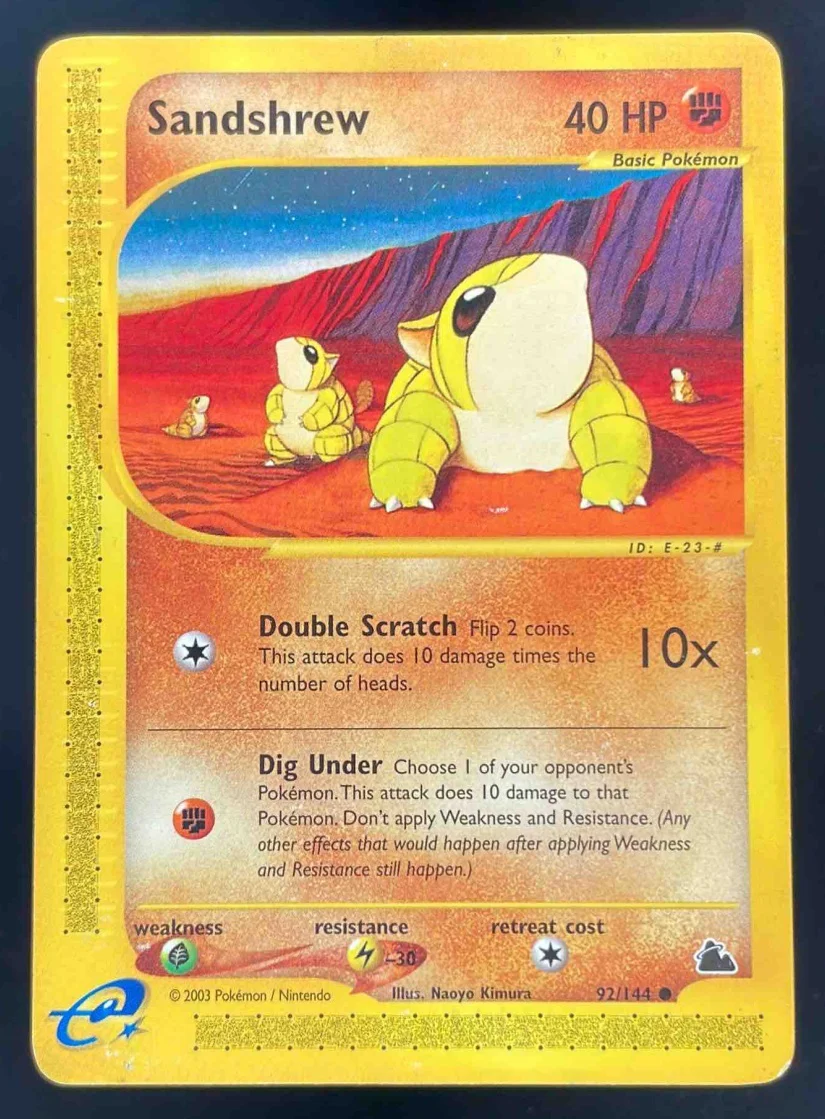 2003 Pokemon Skyridge #92/144 Sandshrew
