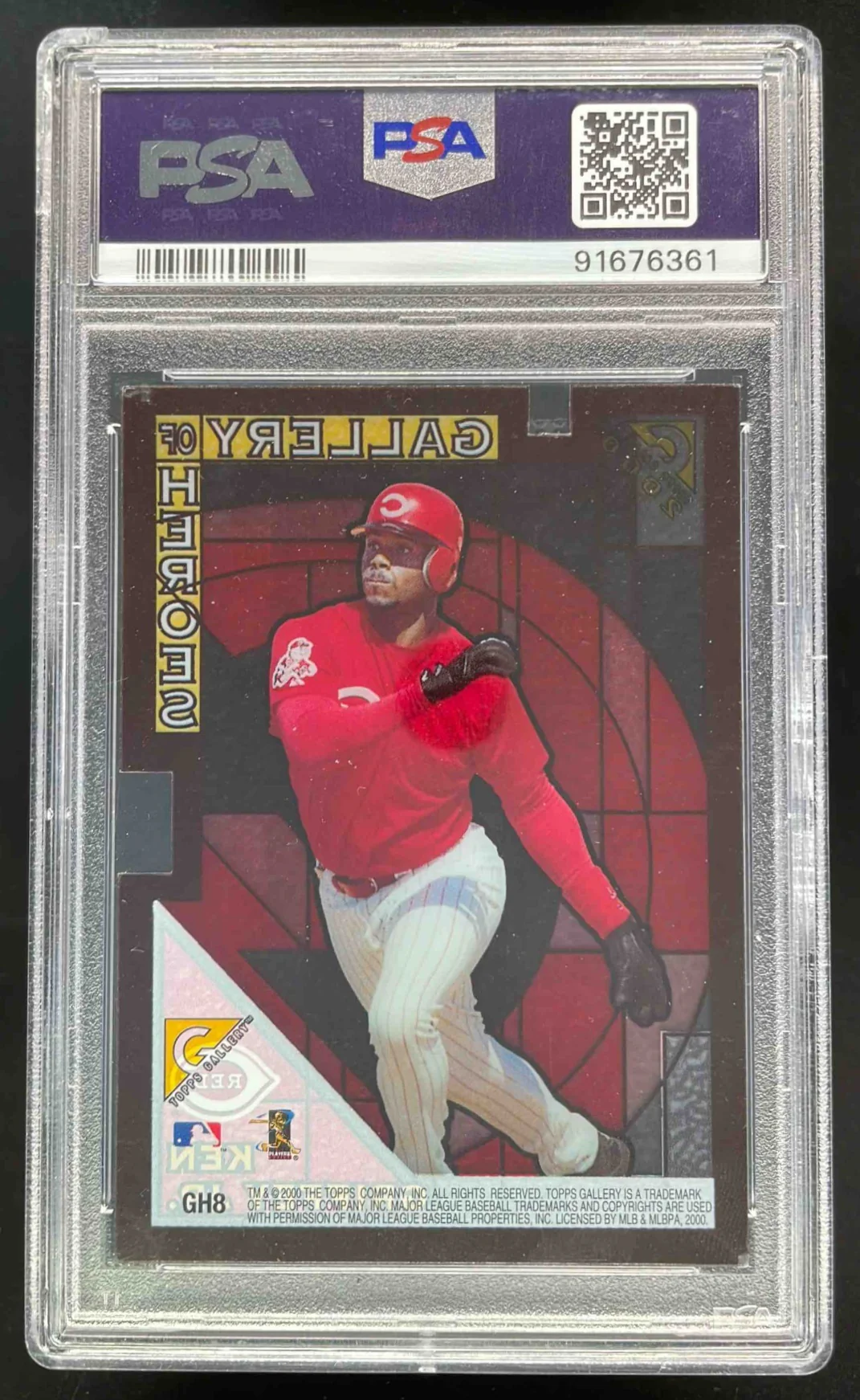 2000 Topps Gallery of Heroes #GH8 Ken Griffey Jr. PSA 10 - Image 2