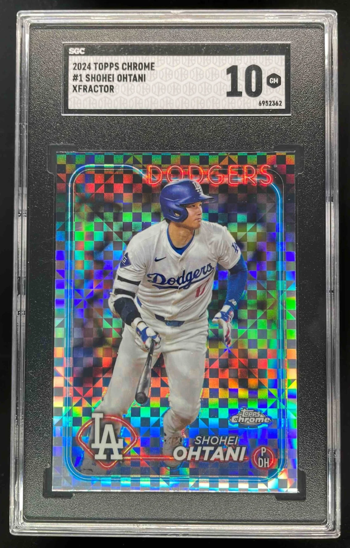 2024 Topps Chrome X Fractor #1 Shohei Ohtani SGC 10