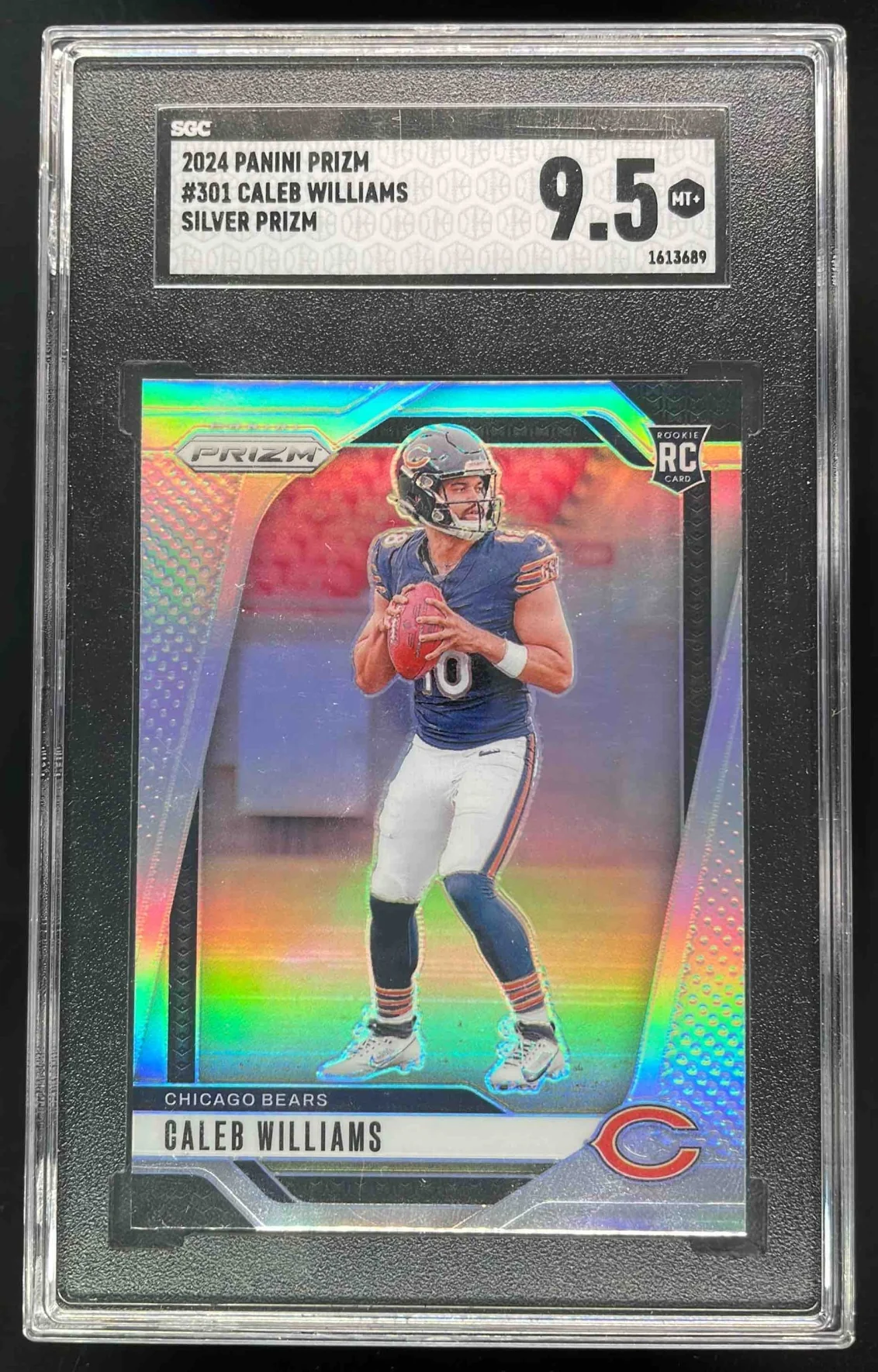 2024 Panini Prizm Silver Prizm #301 Caleb Williams RC SGC 9.5