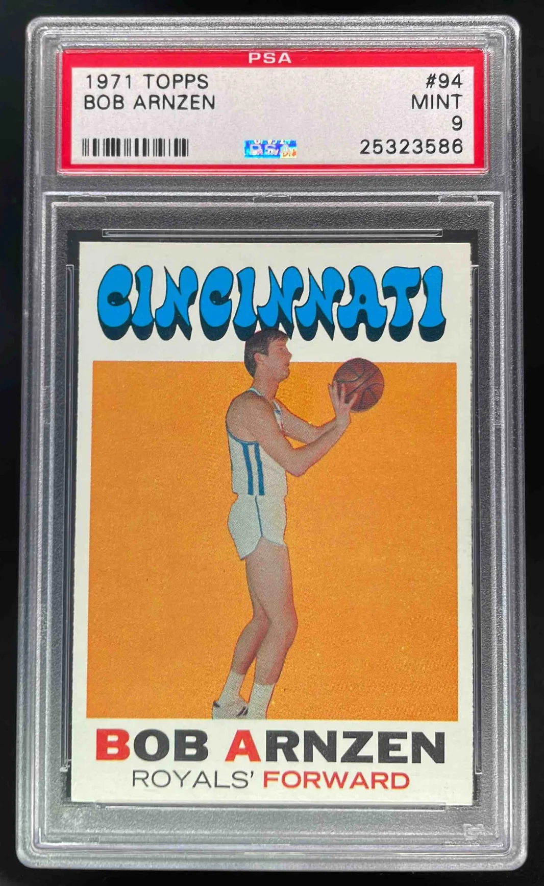 1971-72 Topps #94 Bob Arnzen RC PSA 9
