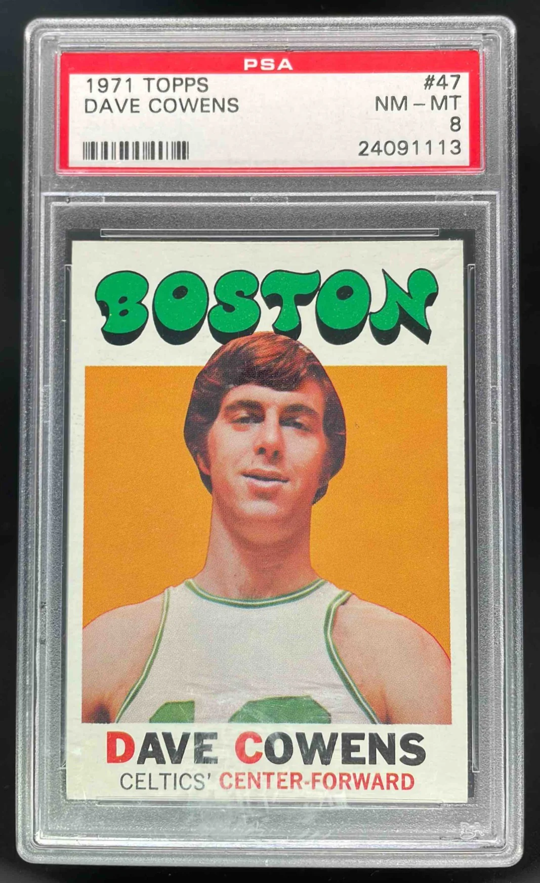 1971-72 Topps #47 Dave Cowens RC PSA 8