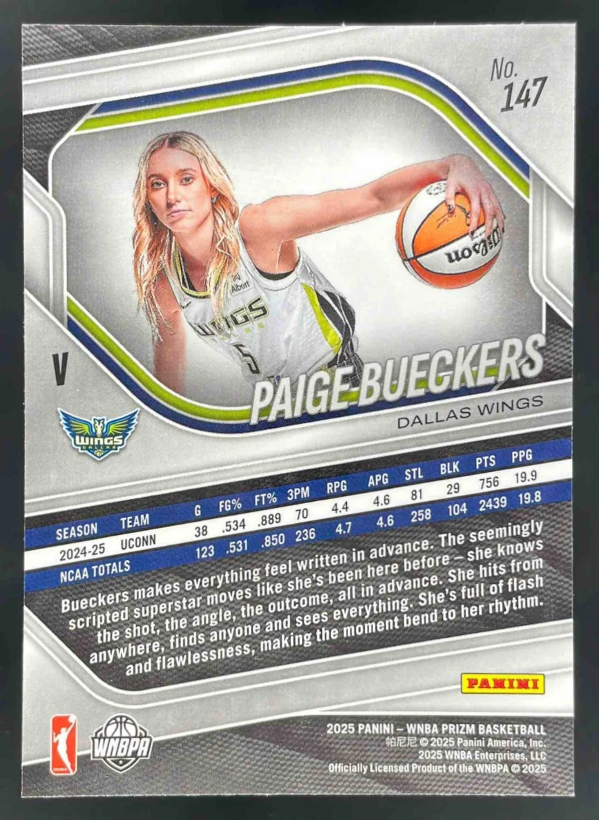 2025 Panini WNBA Prizm #147 Paige Bueckers - Image 2