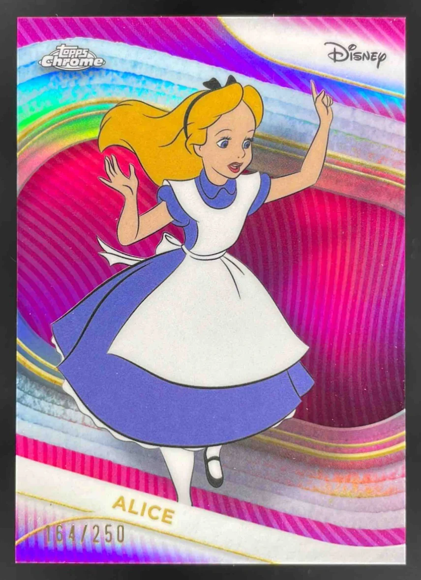 2025 Topps Chrome Disney Pink Refractor #176 Alice /250
