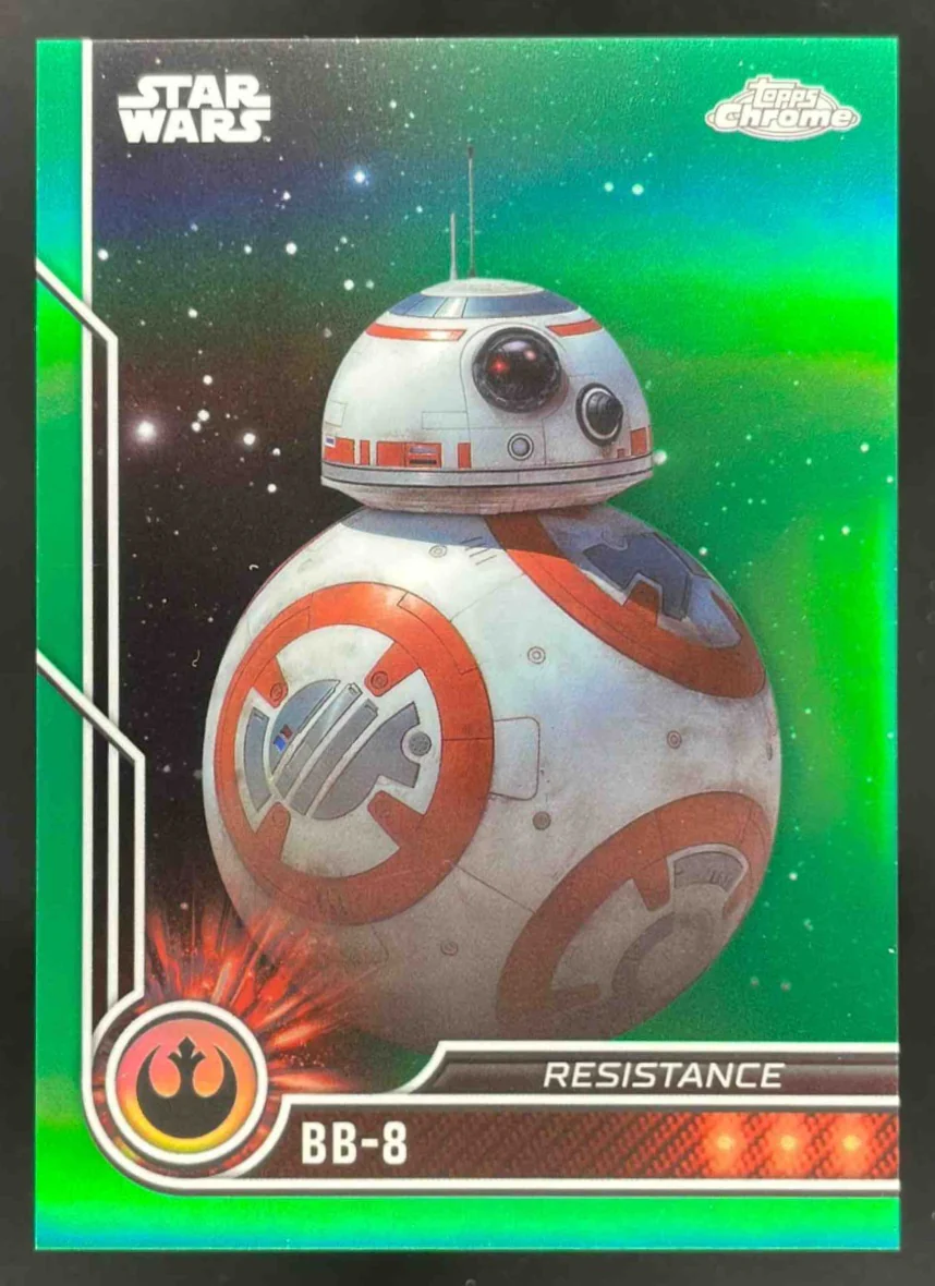 2023 Topps Chrome Star Wars Green #54 BB-8/99