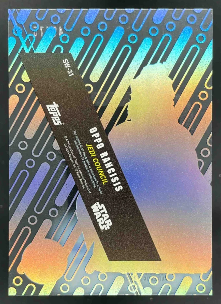 2016 Topps High Tek Star Wars Blue Rainbow #SW-31 Jerome Blake Auto /75 - Image 2