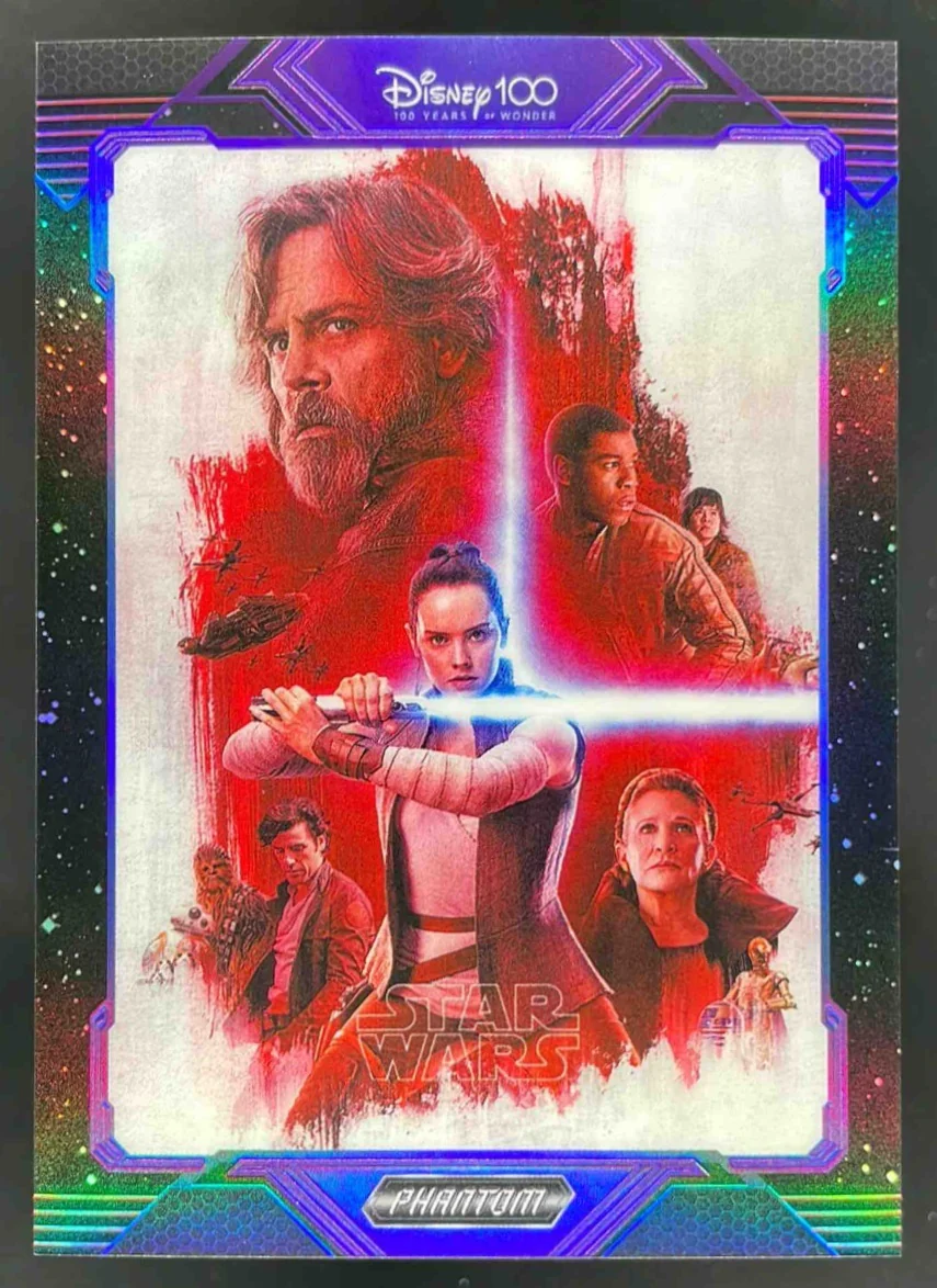 2023 Kakawow Disney 100 Star Wars Poster Cards Purple The Last Jedi /125