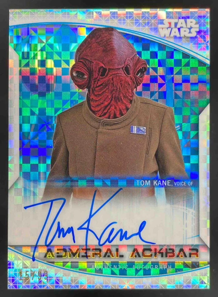 2020 Topps Chrome Star Wars The First Order XFractor #A-TK Tom Kane Auto /99