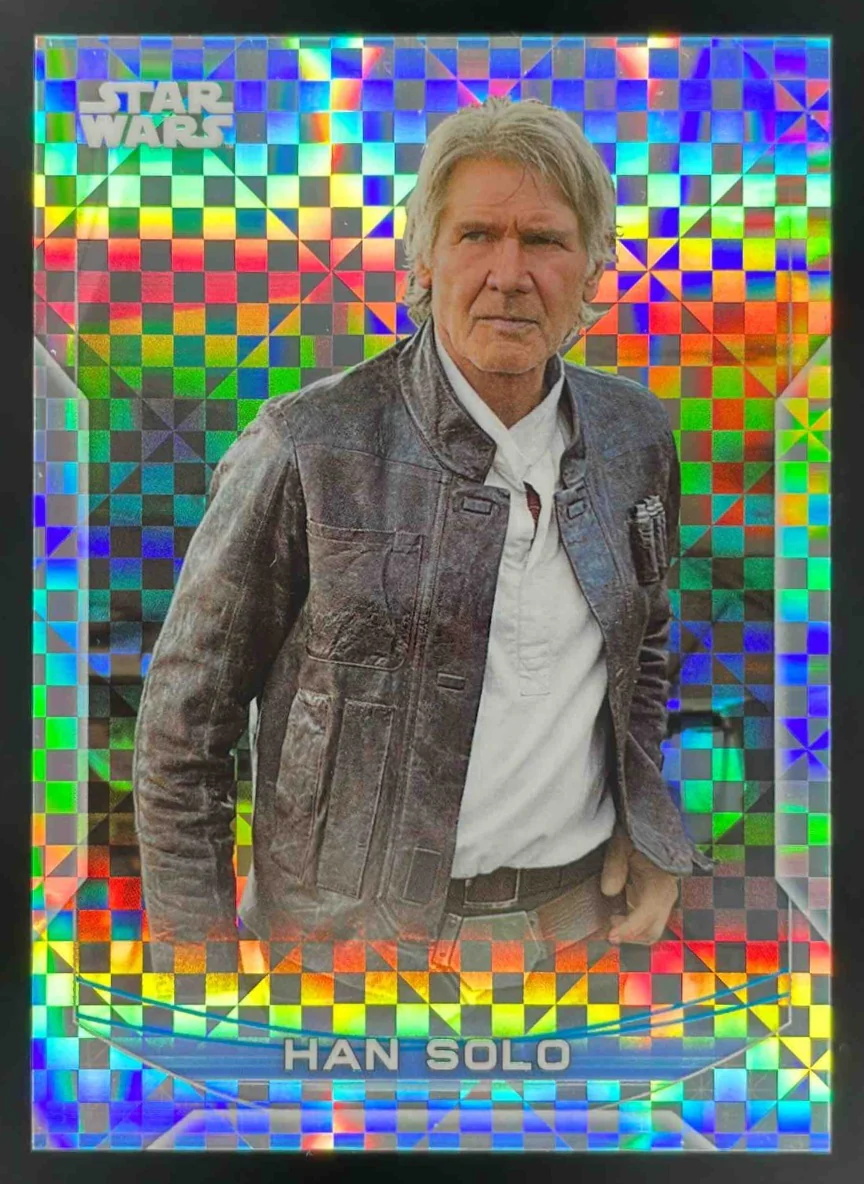 2020 Topps Chrome Star Wars Resistance the First Order X Fractor Han Solo /99