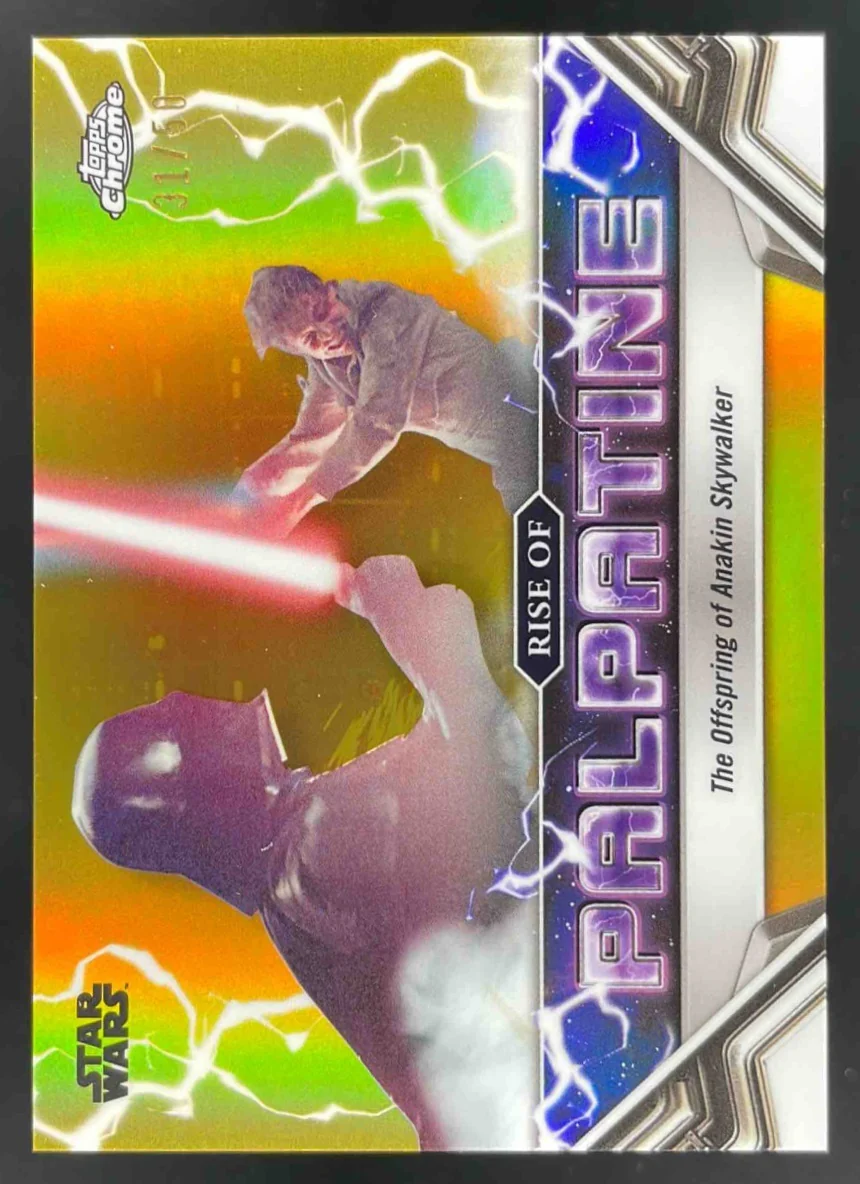 2024 Topps Chrome Star Wars Gold The Offspring of Anakin Skywalker /50