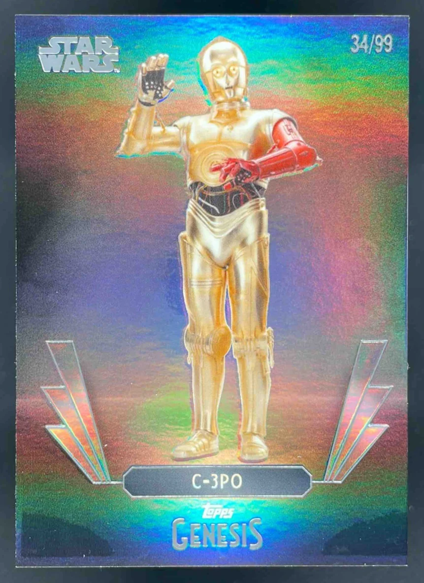 2025 Topps Disney Genesis #5 C-3PO /99