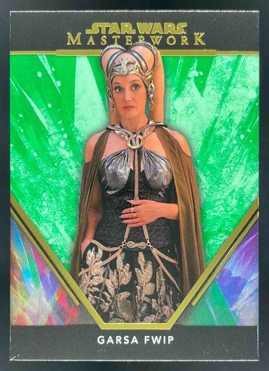 2024 Topps Star Wars Masterwork Green #36 Garsa Fwip /99