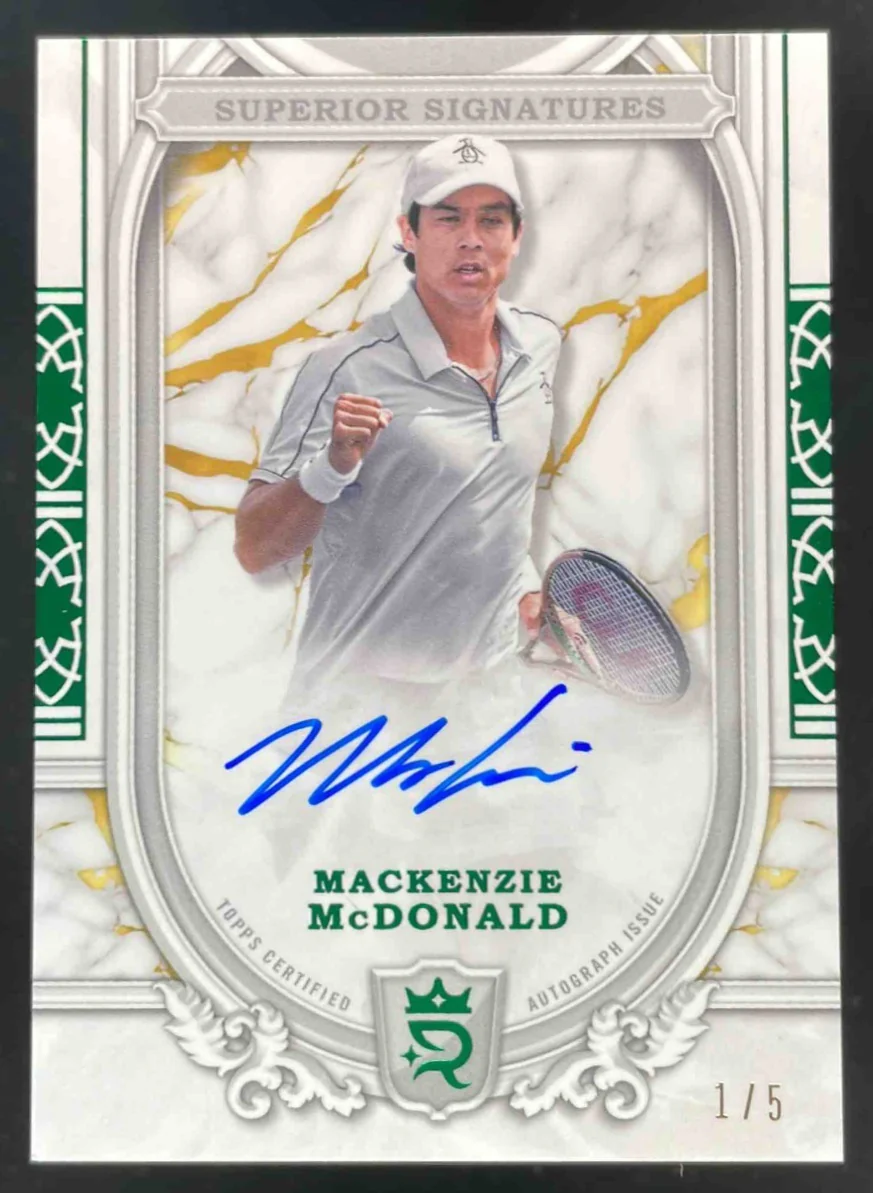 2024 Topps Royalty Collection Superior Green #SS-MMD Mackenzie McDonald Auto /5
