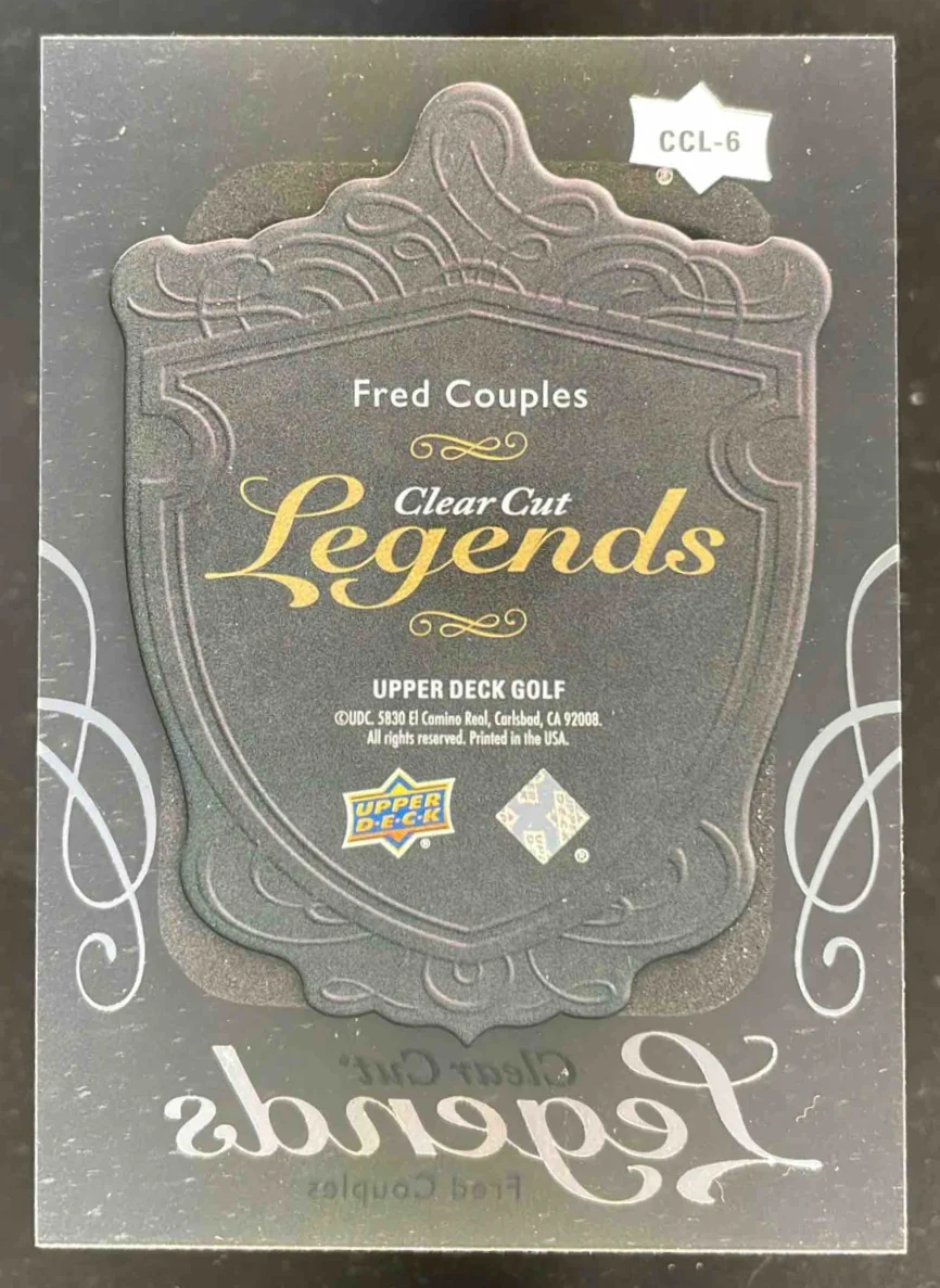 2024 Upper Deck Clear Cut Legends #CCL-6 Fred Couples - Image 2