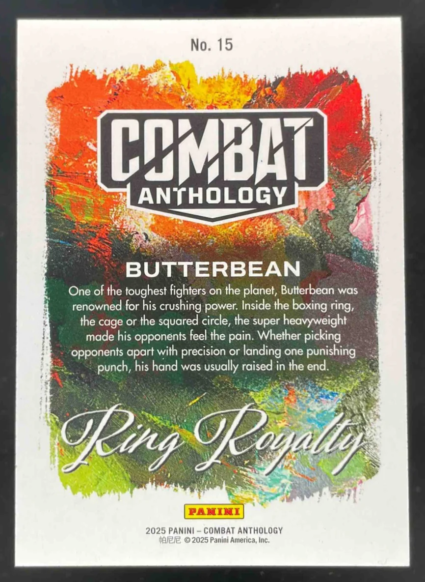 2025 Panini PFL Combat Anthology Ring Royalty #15 Butterbean - Image 2