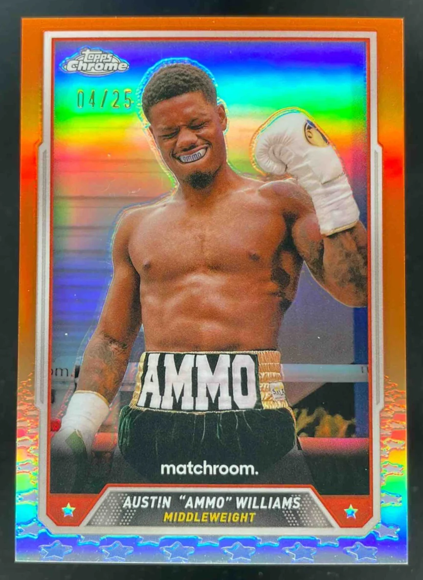 2024 Topps Chrome Orange Refractor #47 Austin "Ammo" Williams /25