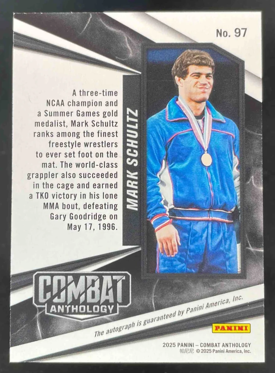 2025 Panini PFL Combat Anthology Signatures #97 Mark Schultz Auto - Image 2