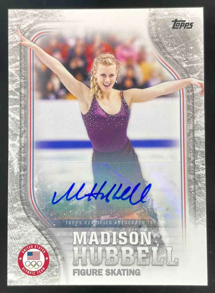 2018 Topps U.S. Olympic Team Hopefuls Silver Madison Hubbell Auto /50