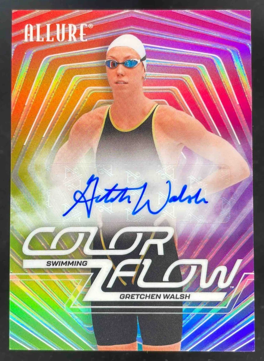 2025 Upper Deck Allure SE Color Flow Full Rainbow #CFA-GW Gretchen Walsh Auto