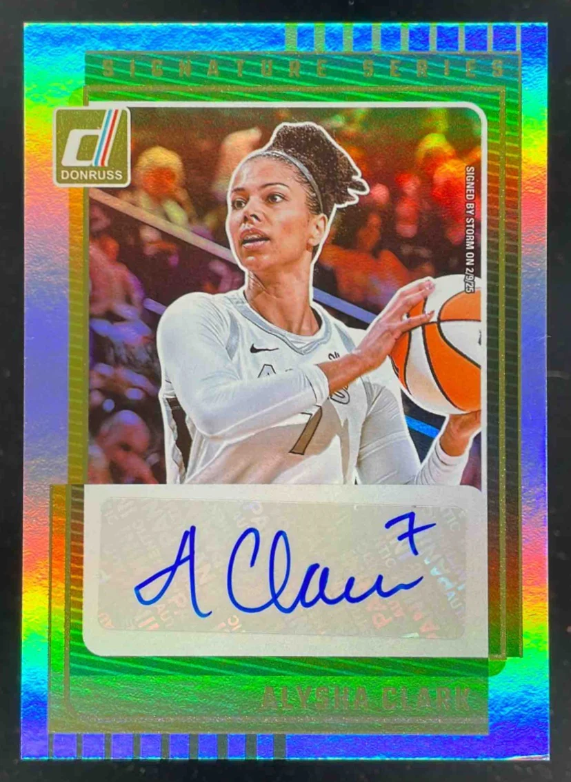 2025 Panini Donruss WNBA Signature Series #SS-AC Alysha Clark Auto