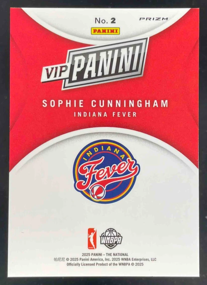 2025 Panini NSCC VIP Gold Packs Gold VIP Tiger Stripes #2 Sophie Cunningham - Image 2