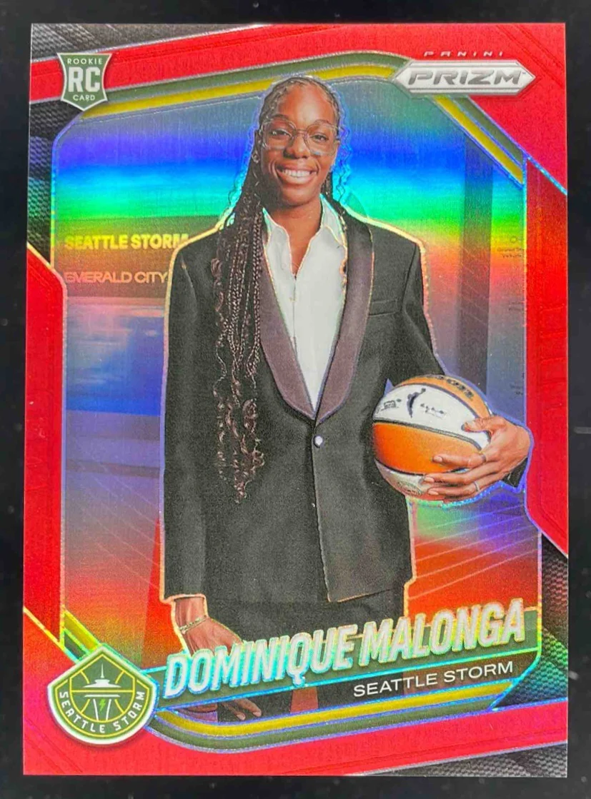 2025 Panini WNBA Prizm Red Prizm #144 Dominique Malonga /299