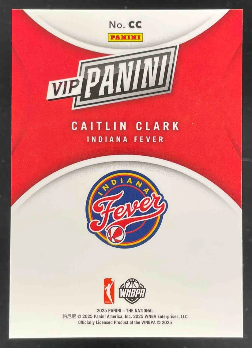 2025 Panini NSCC VIP Gold Packs Gold VIP #CC Caitlin Clark - Image 2