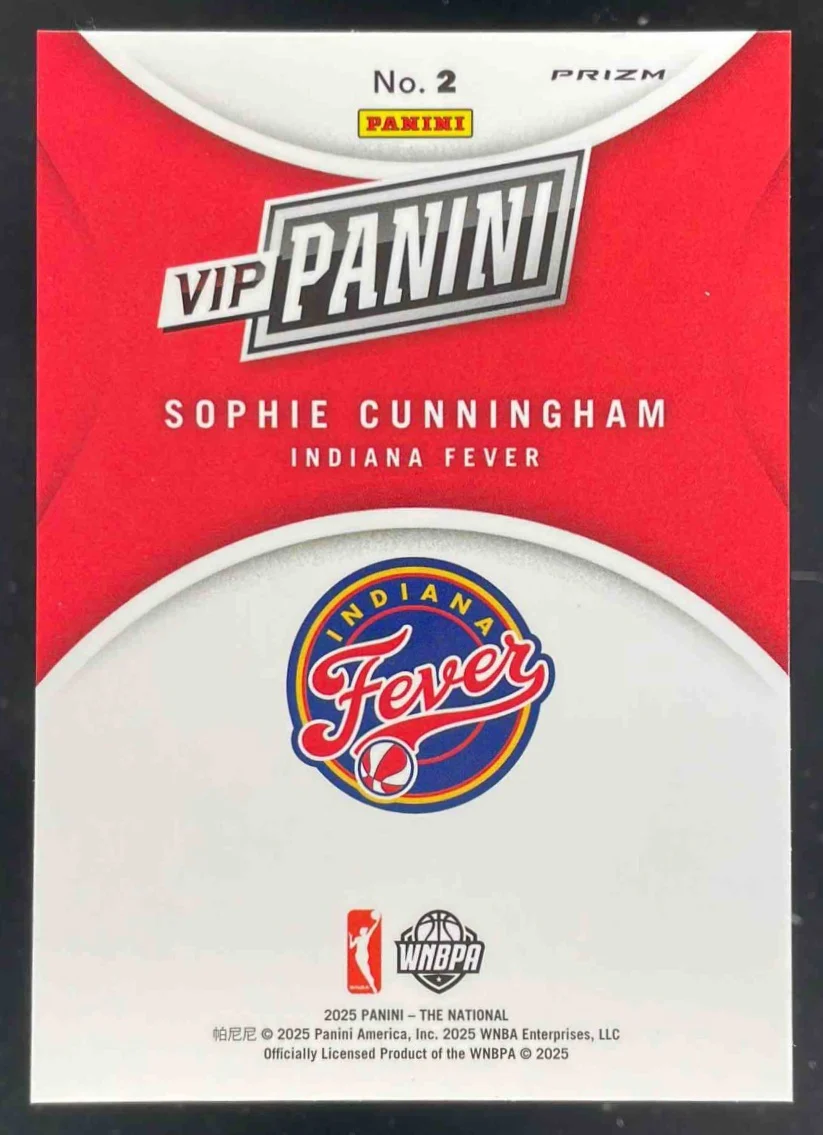 2025 Panini NSCC VIP Gold Packs Gold VIP Tiger Stripes #2 Sophie Cunningham - Image 2