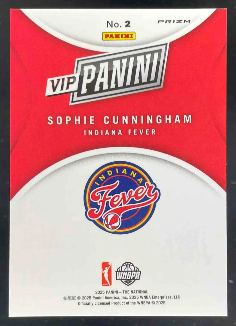 2025 Panini NSCC VIP Gold Packs Gold VIP Tiger Stripes #2 Sophie Cunningham - Image 2