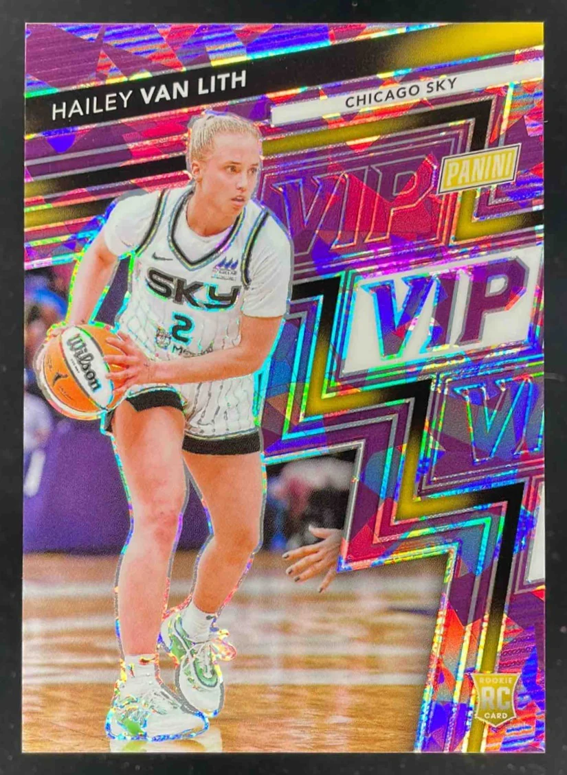 2025 NSCC VIP Gold Packs Gold VIP Purple Sparkle #RC5 Hailey Van Lith Rookie /50