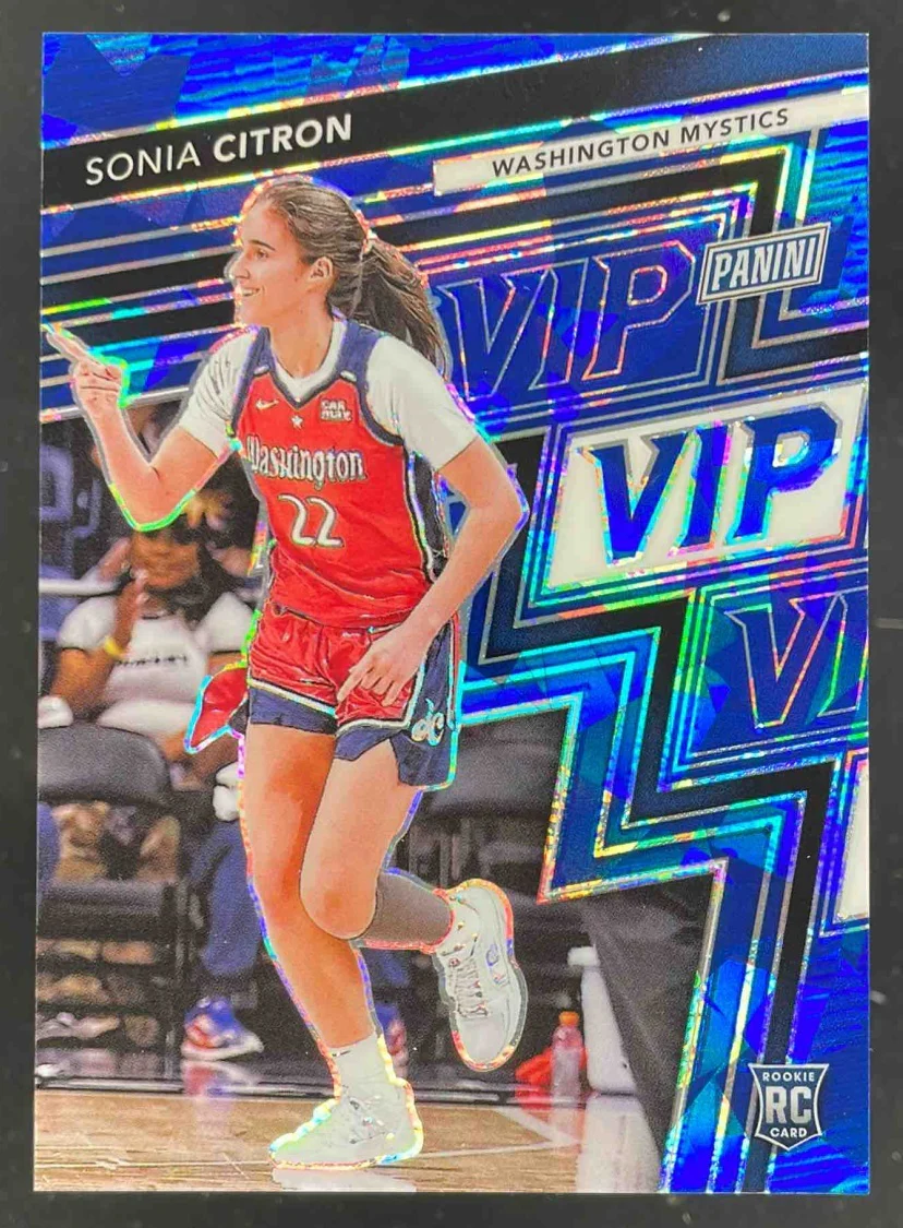 2025 NSCC VIP Gold Packs Gold VIP Blue Sparkle #RC3 Sonia Citron Rookie /75
