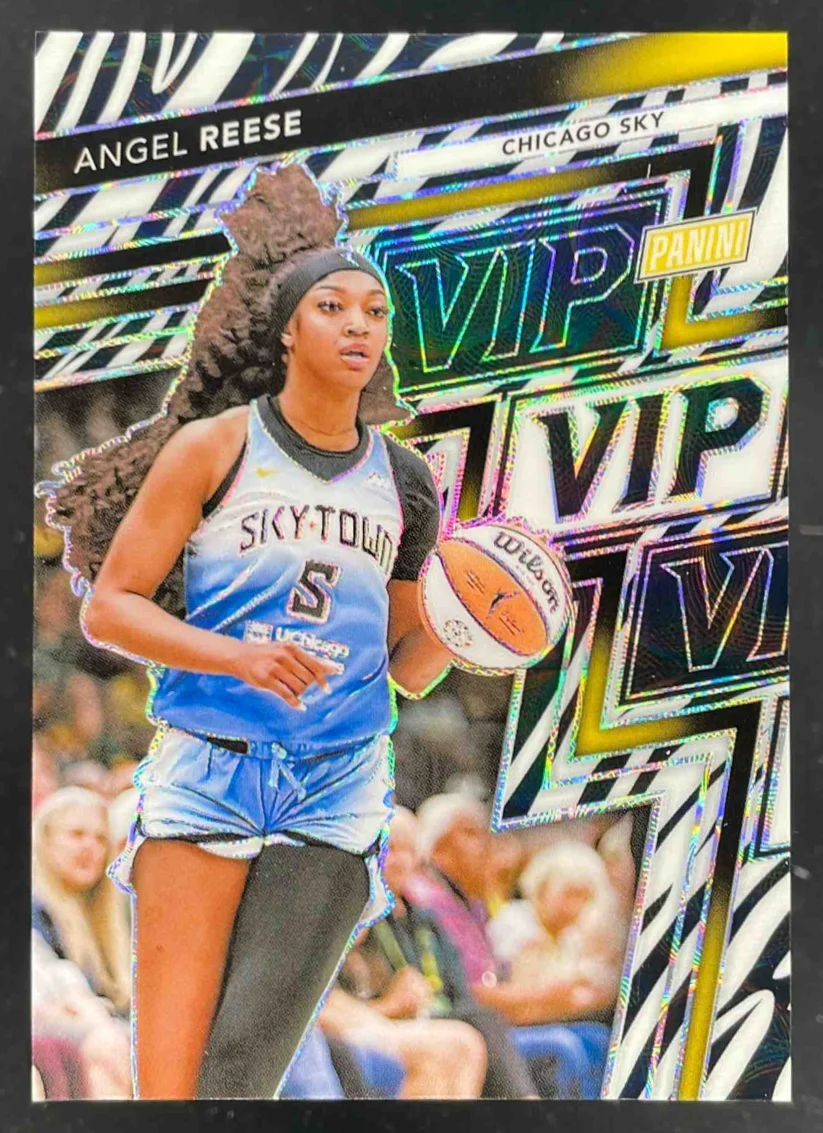 2025 Panini NSCC VIP Gold Packs Gold VIP Zebra #7 Angel Reese