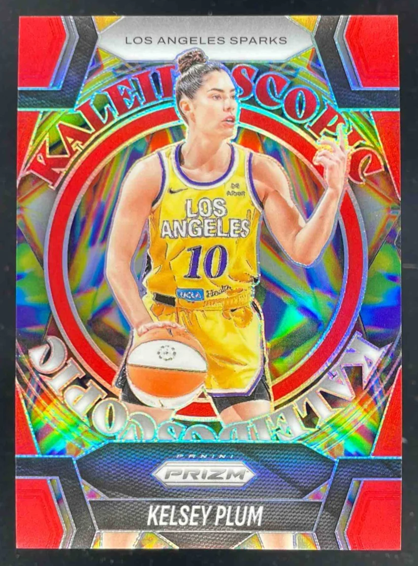 2025 Panini WNBA Prizm Kaleidoscopic Red Prizm #3 Kelsey Plum /99