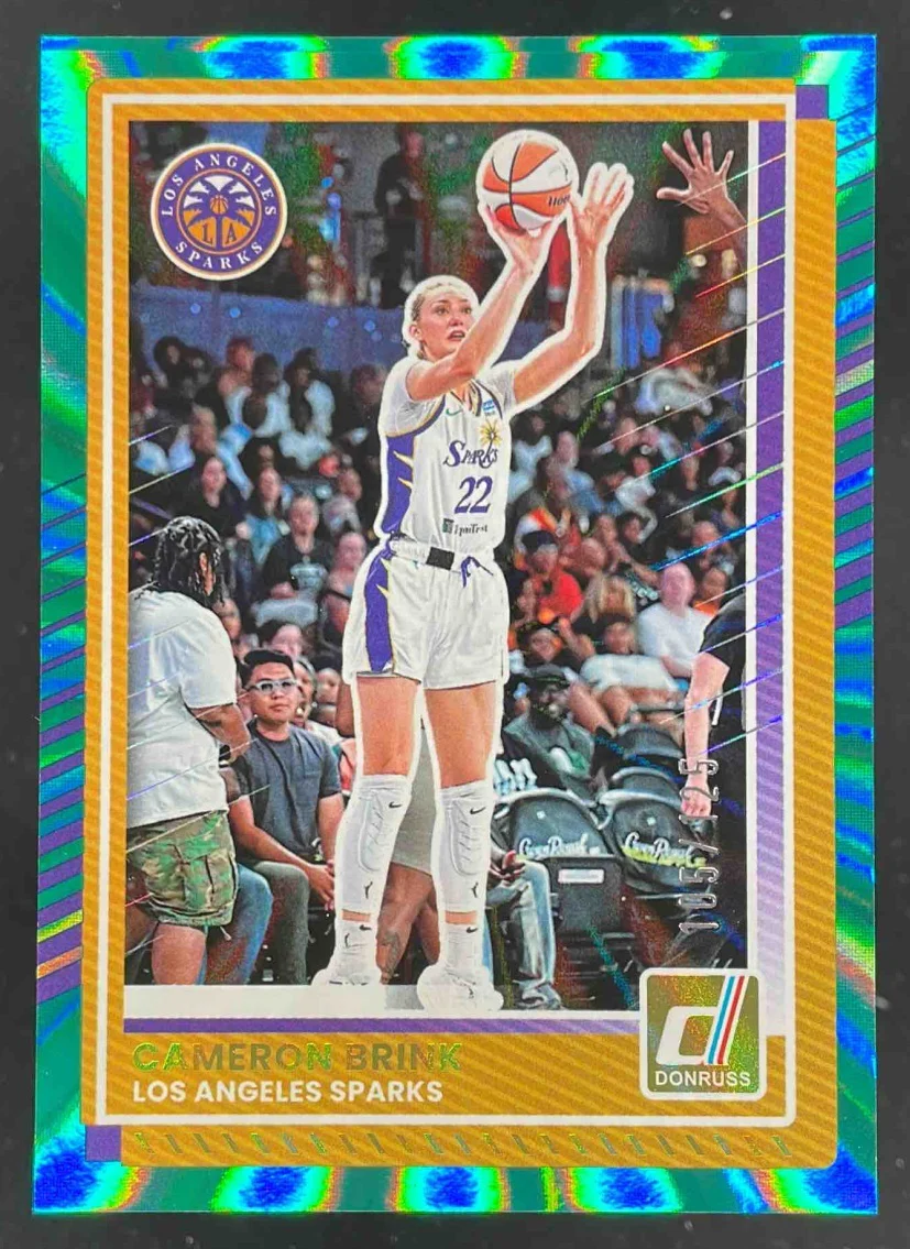 2025 Panini Donruss WNBA Teal Laser #2 Cameron Brink /125