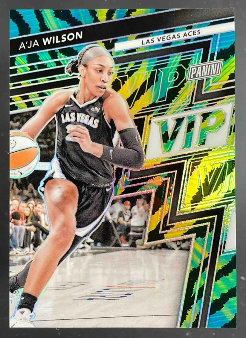2025 Panini NSCC VIP Gold Packs Gold VIP Tiger Stripes #6 A'ja Wilson