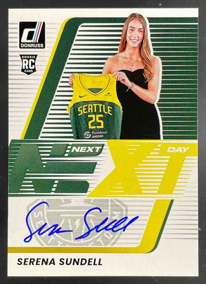 2025 Panini Donruss WNBA Next Day Autographs #7 Serena Sundell RC Auto