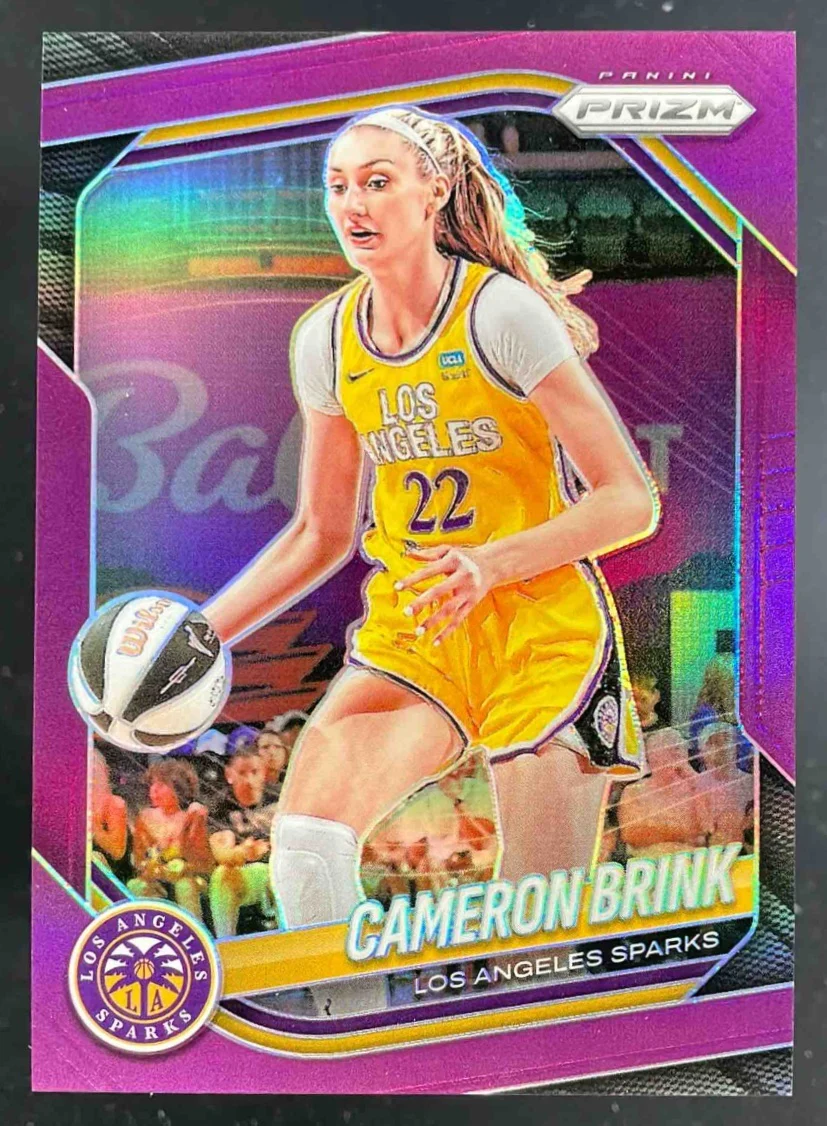 2025 Panini One and One WNBA Purple #28 Cameron Brink /25
