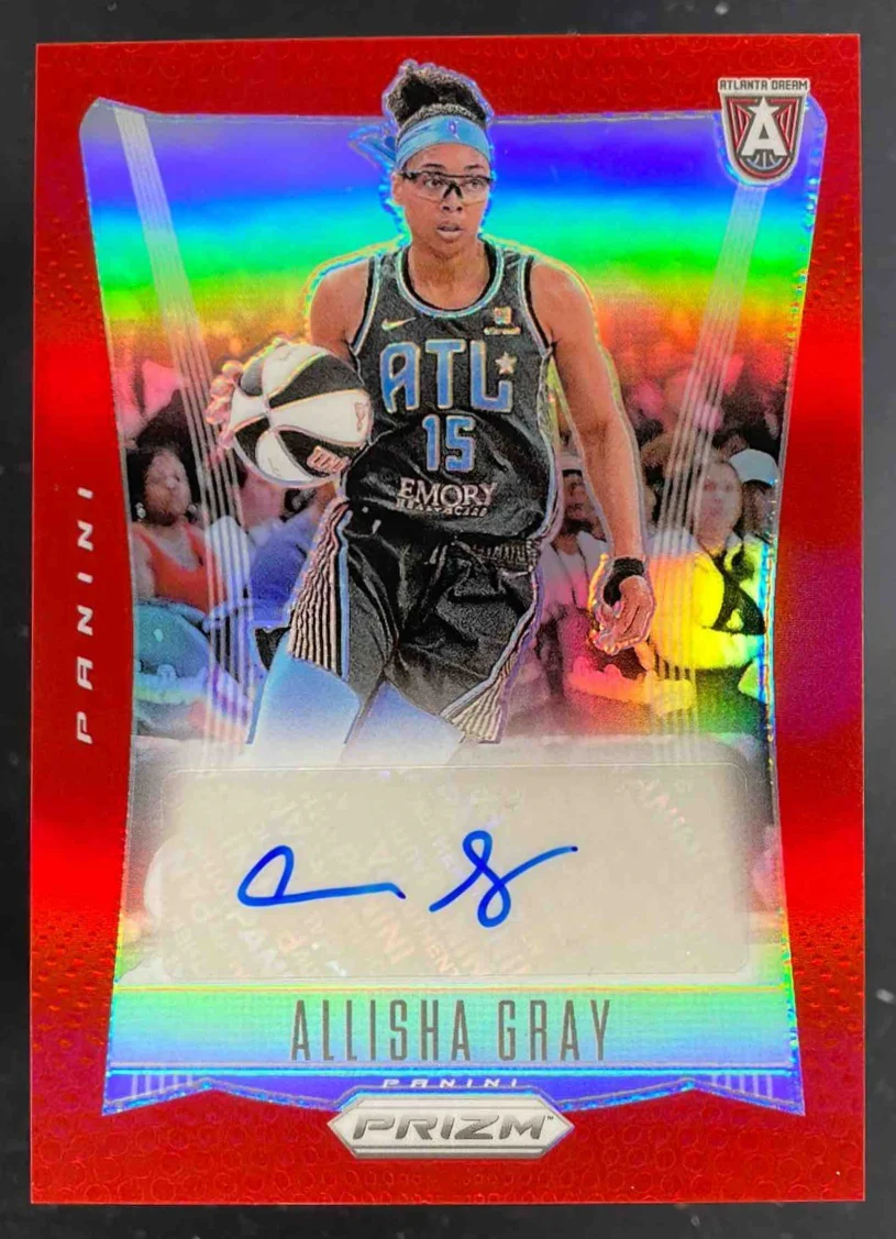 2024 WNBA Prizm Throwback Red Prizm #TB-AG Allisha Gray Auto /99