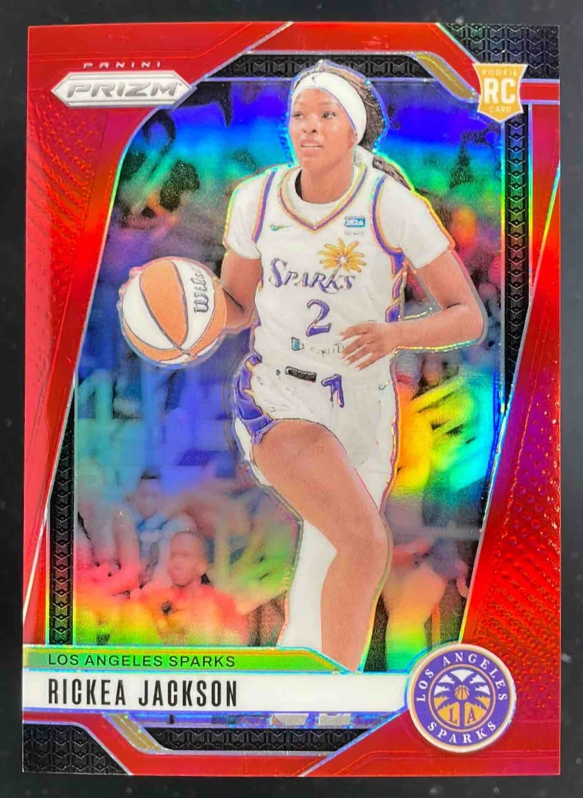 2024 Panini WNBA Prizm Red Prizm #60 Rickea Jackson RC /299