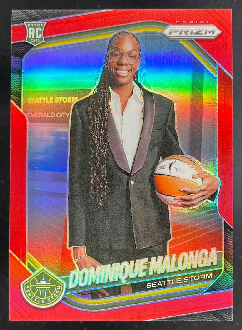 2025 Panini WNBA Prizm Red Prizm #144 Dominique Malonga /299