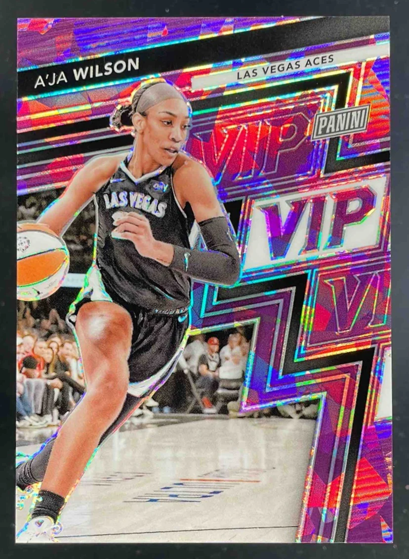 2025 Panini NSCC VIP Gold Packs Gold VIP Purple Sparkle #6 A'ja Wilson /50