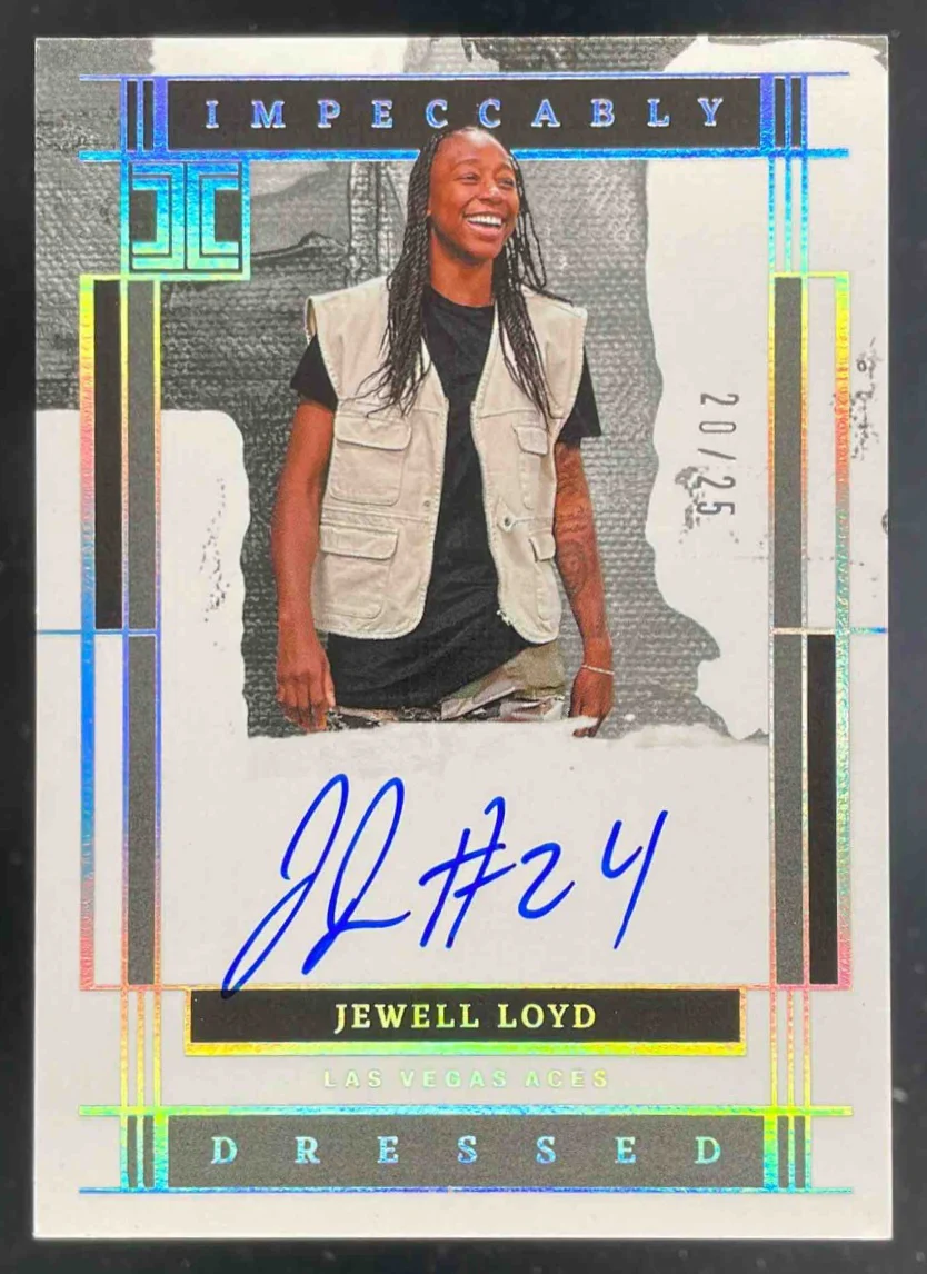 2025 Impeccable WNBA Impeccably Dressed Holo SIlver #5 Jewell Loyd Auto /25