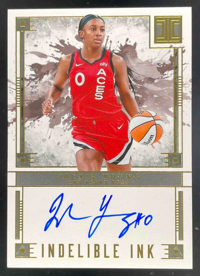 2025 Impeccable WNBA Indelible Ink Gold #18 Jackie Young Auto /49