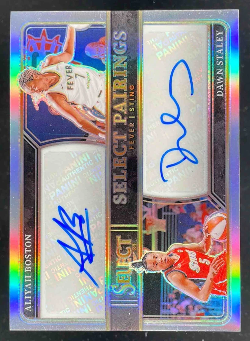 2024 Select WNBA Select Pairings #SPS-SC Aliyah Boston Dawn Staley Auto /25
