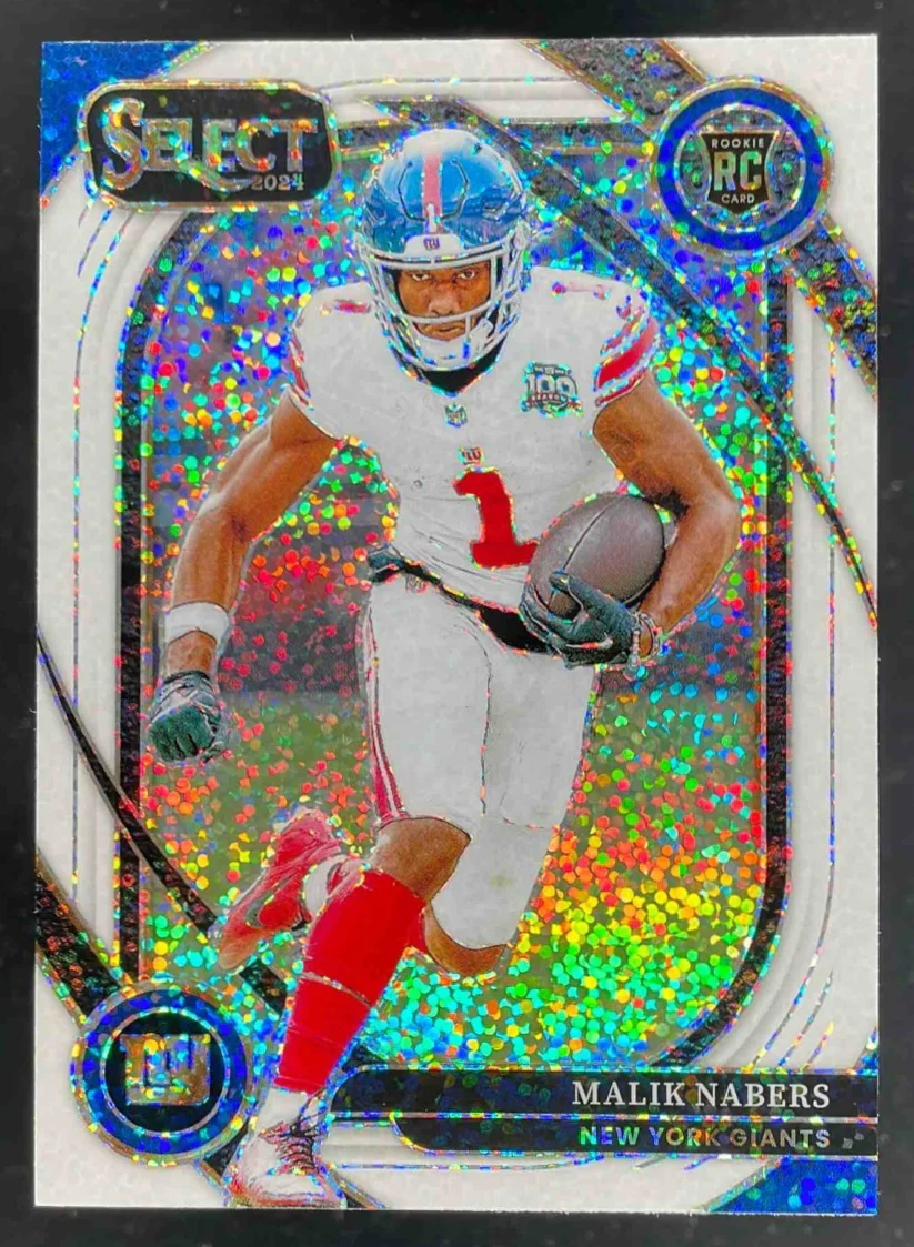 2024 Panini Select Club White Sparkle #220 Malik Nabers RC