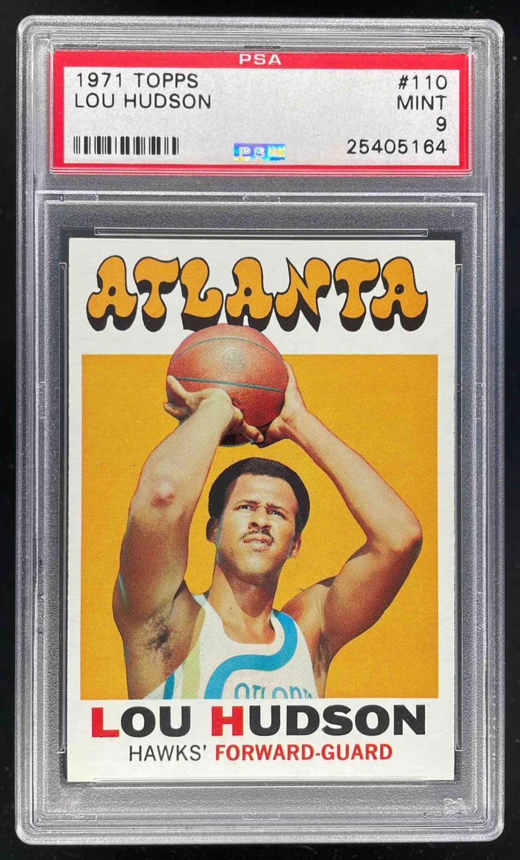 1971-72 Topps #110 Lou Hudson PSA 9